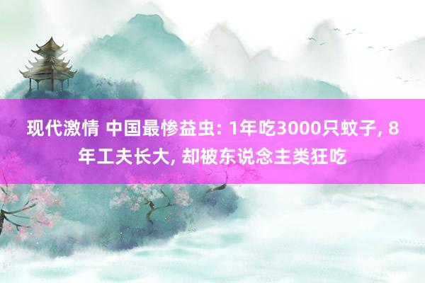 现代激情 中国最惨益虫: 1年吃3000只蚊子， 8年工夫长大， 却被东说念主类狂吃