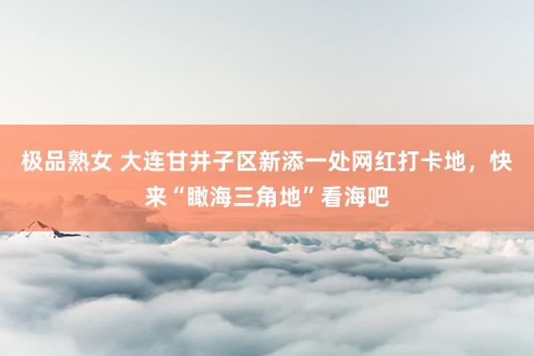 极品熟女 大连甘井子区新添一处网红打卡地，快来“瞰海三角地”看海吧