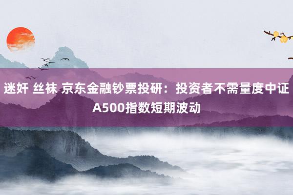 迷奸 丝袜 京东金融钞票投研：投资者不需量度中证A500指数短期波动