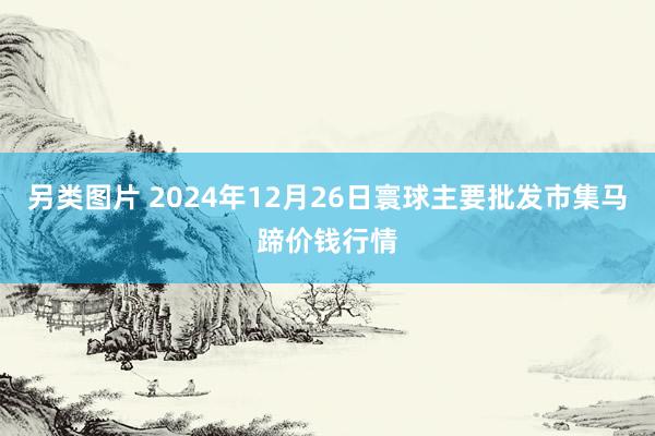 另类图片 2024年12月26日寰球主要批发市集马蹄价钱行情
