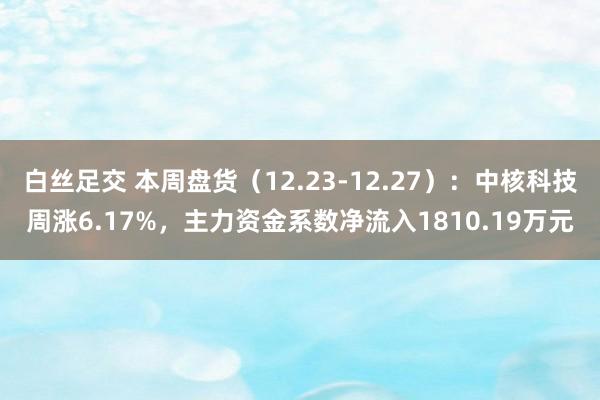 白丝足交 本周盘货（12.23-12.27）：中核科技周涨6.17%，主力资金系数净流入1810.19万元