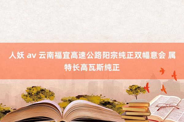 人妖 av 云南福宜高速公路阳宗纯正双幅意会 属特长高瓦斯纯正
