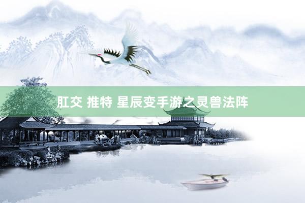 肛交 推特 星辰变手游之灵兽法阵