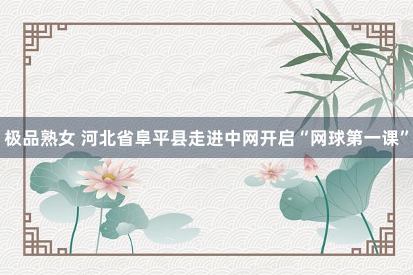 极品熟女 河北省阜平县走进中网开启“网球第一课”