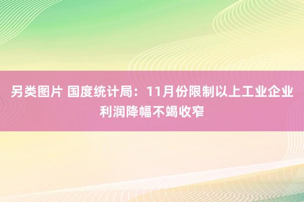 另类图片 国度统计局：11月份限制以上工业企业利润降幅不竭收窄