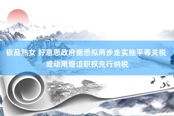 极品熟女 好意思政府据悉拟两步走实施平等关税 或动用蹙迫职权先行纳税