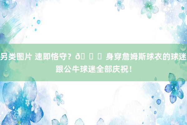 另类图片 速即恪守？😂身穿詹姆斯球衣的球迷跟公牛球迷全部庆祝！